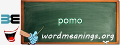 WordMeaning blackboard for pomo